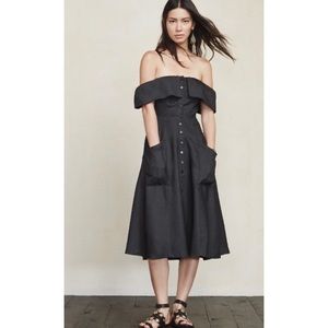 Reformation Mariana Desss Off Shoulder with Pocket